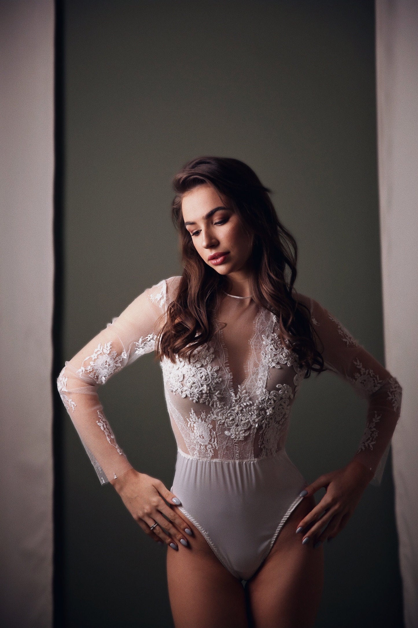 Wedding Bodysuit , bridal bodysuit, Bridal jumpsuit, lace wedding bodysuit, wedding bodysuit separate, wedding bodysuit long sleeves