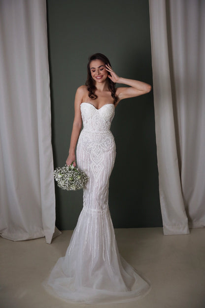corset wedding dress