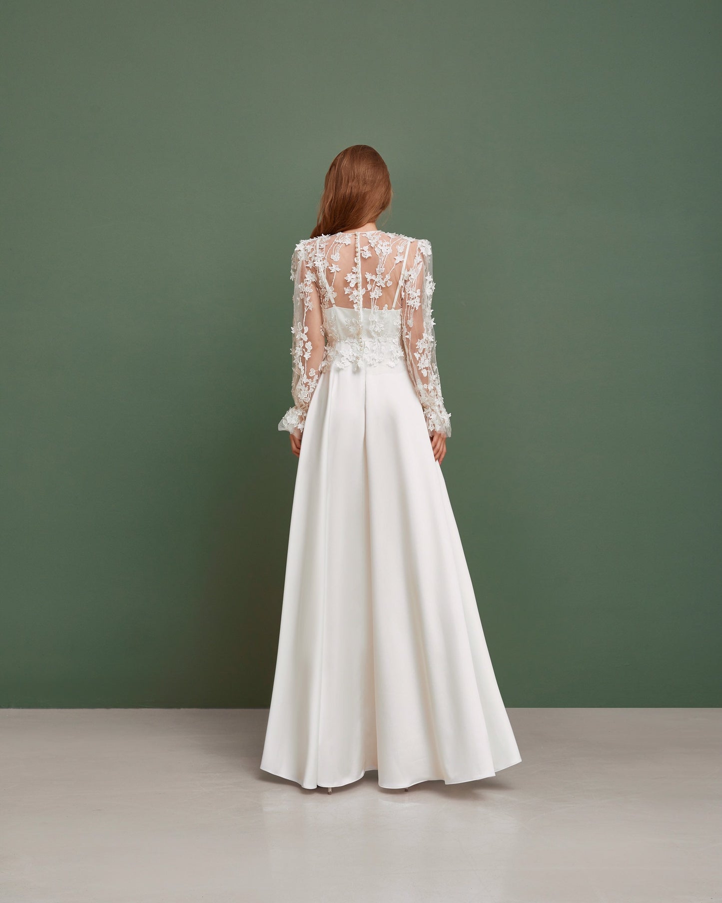 Simple wedding  top with long sleeves, modest wedding dress, Wedding shrug for bride, wedding bolero, white lace top, plus sizes available