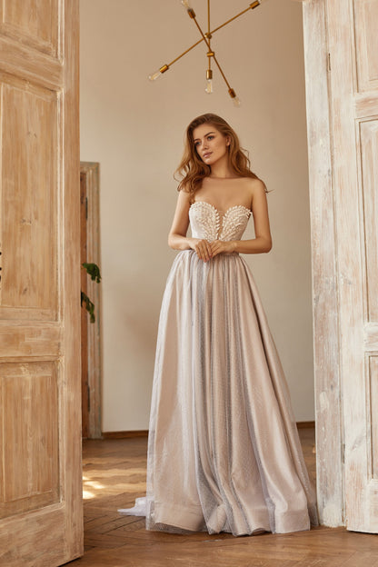 Silver Cape and wedding dress, Alternative bride wedding separates, Bohemian wedding gown, Evening dress Cover, queen prom dress