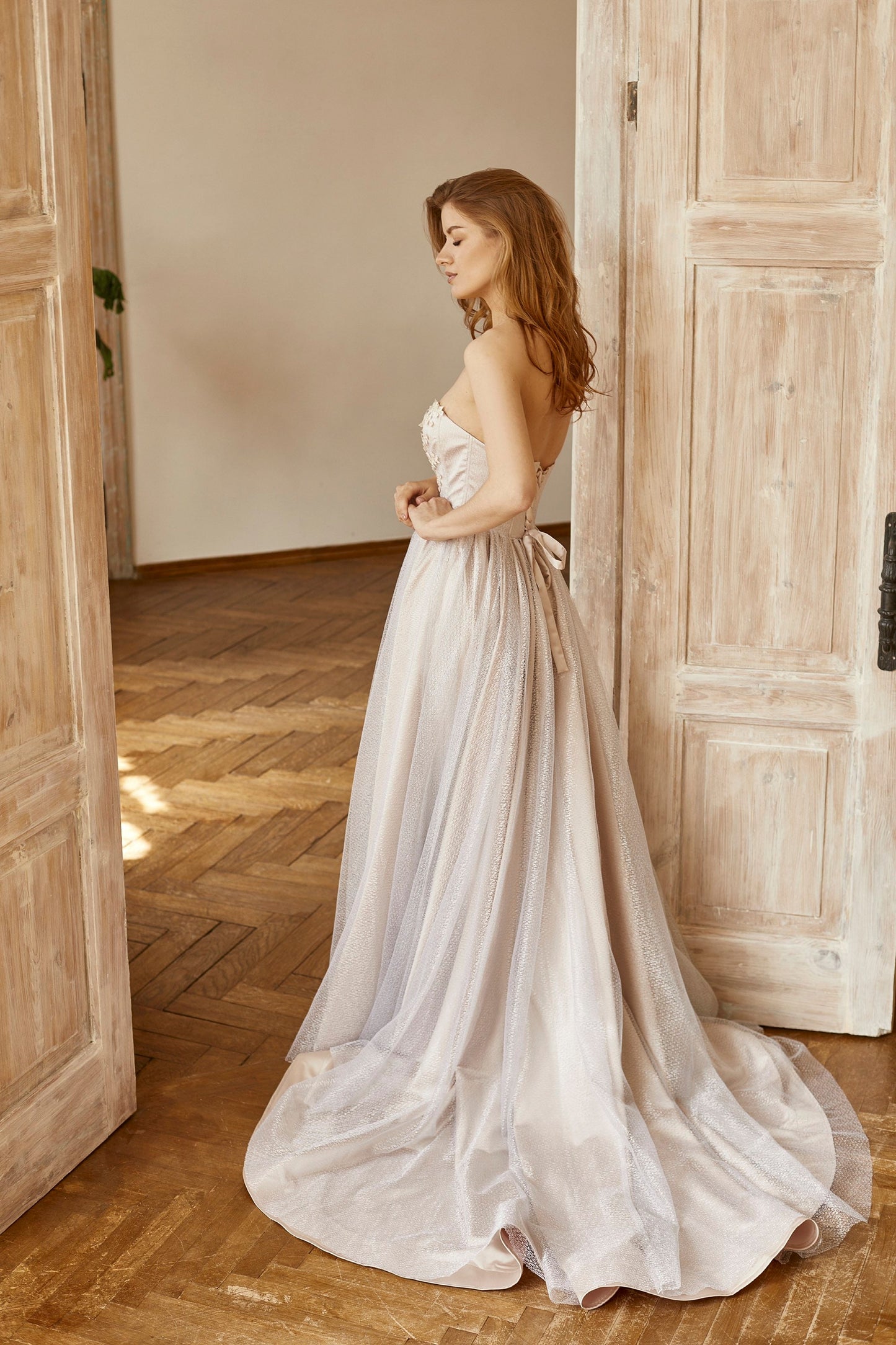 Silver Cape and wedding dress, Alternative bride wedding separates, Bohemian wedding gown, Evening dress Cover, queen prom dress