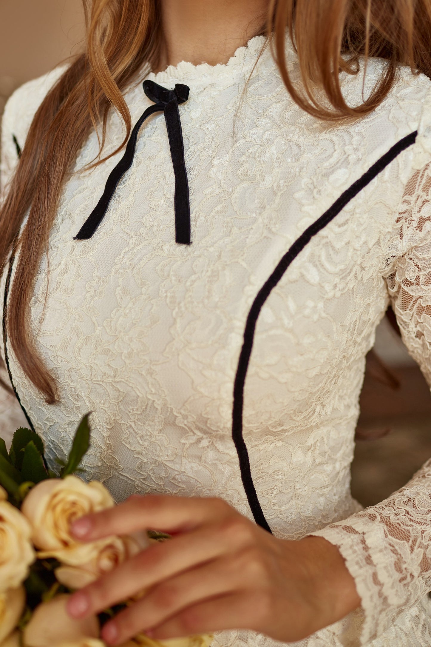 Boho Wedding Floor Length Romantic Dress, Bohemian Long Sleeve Evening Lace Dress, Floral Prom Couture Fit And Flare Cocktail Dress