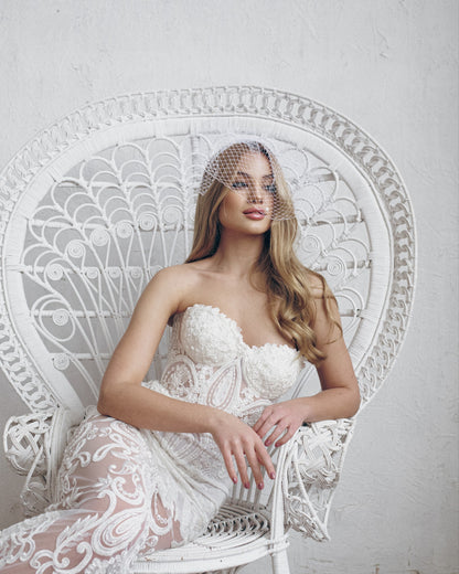 Boho wedding dress, Mermaid wedding dress , Beaded wedding dress, Lace wedding dress, Bohemian wedding dress, Embroidered tulle wedding gown